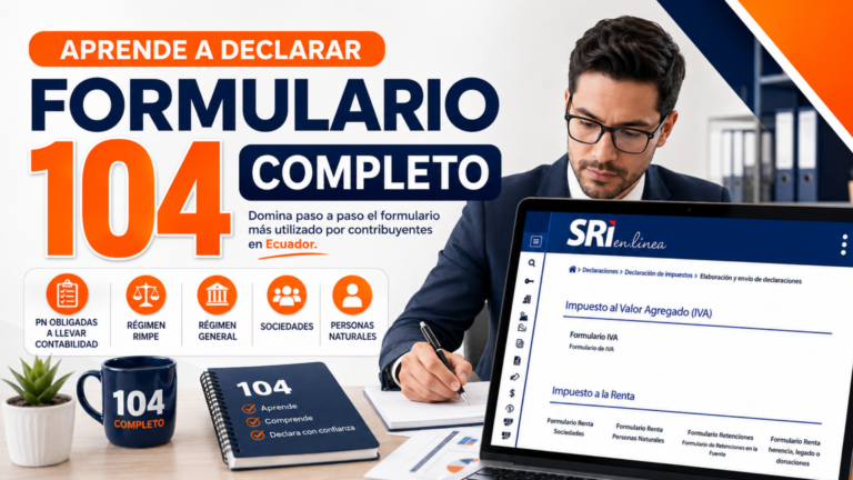 Declaración Fomulario 104 en el SRI en Línea